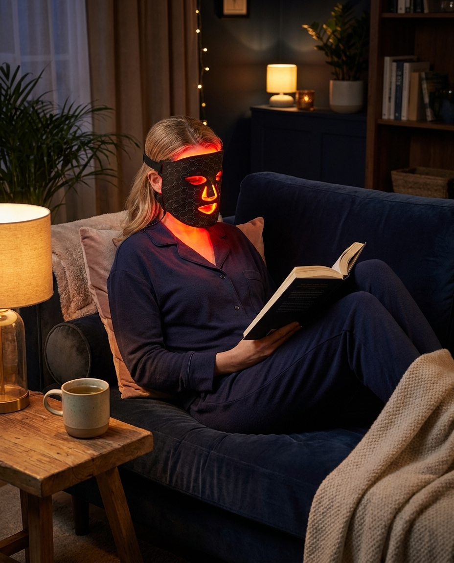 Evening self-care ritual with RubyMask bundle