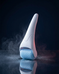 Cryo ice roller on navy studio background
