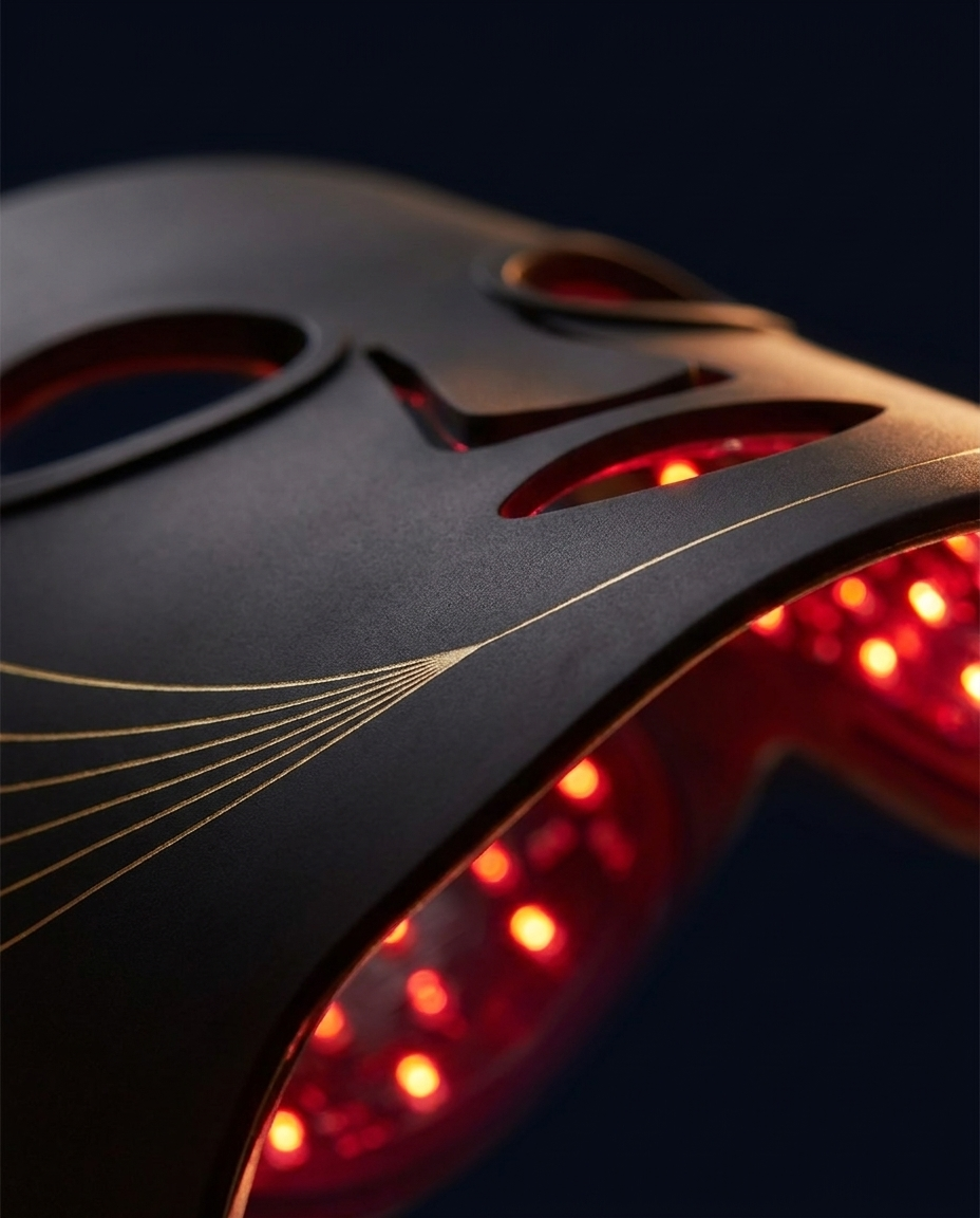 RubyMask LED macro close-up